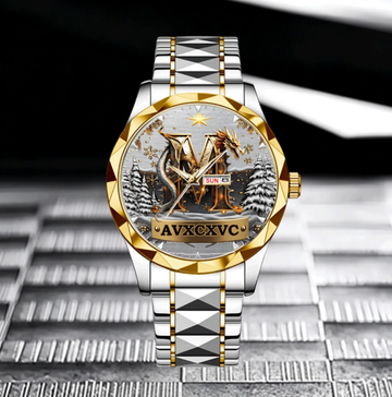 Customized Dragons Mission Watch - Personalized Name And Initial Letter - Gift for Dragon Lovers Ps003