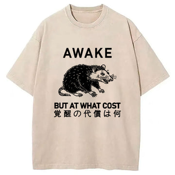 Personality fashion Desperate Possum Washed T-Shirt