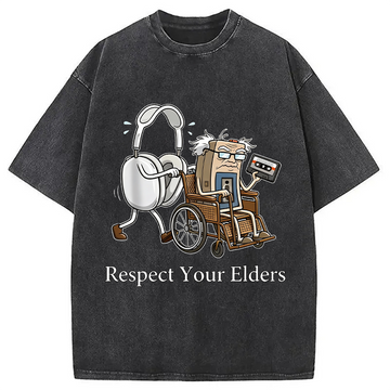 Personality fashion Retro Gaming Funny Gamer Washed T-Shirt