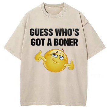 Personality fashion Guess Who Washed T-Shirt