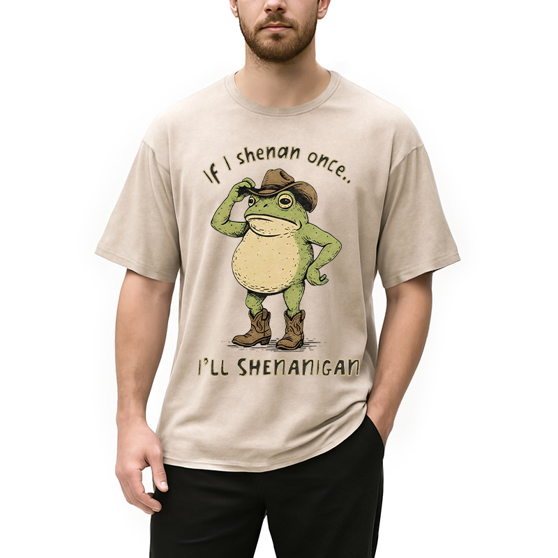 Personality fashion If I Shenan Once Funny St. Patrick's Day shirt Washed T-Shirt