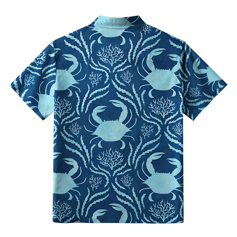 Crab And Seaweed Aloha Hawaiian Shirt