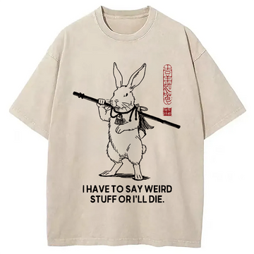 Personality fashion I Have To Say Washed T-Shirt