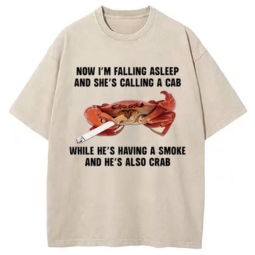 Personality fashion She's Calling a Cab Washed T-Shirt