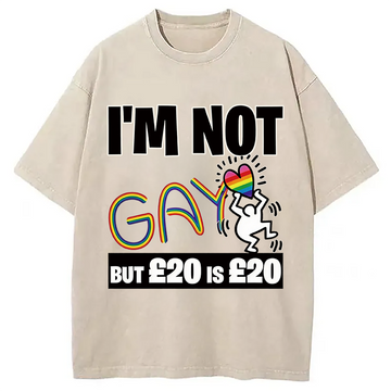 Personality fashion 20 Is 20 Heart Rainb Washed T-Shirt