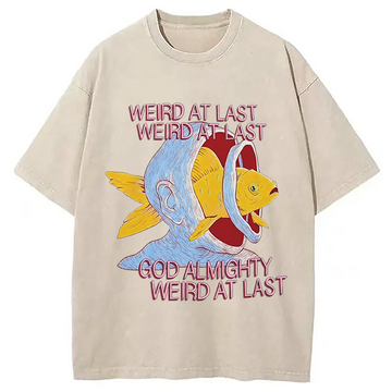 Personality fashion Weird All Time Washed T-Shirt