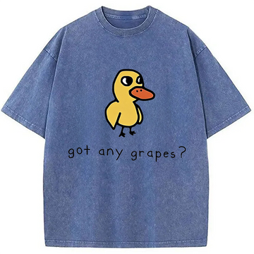 Personality fashion Got Any Grapes? Washed T-Shirt