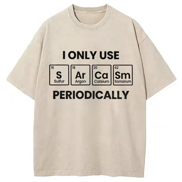 Personality fashion Funny Sarcasm Periodically Washed T-Shirt