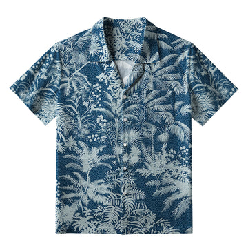 Personality fashion  Tropical Plants And Trees Aloha Hawaiian Shirt