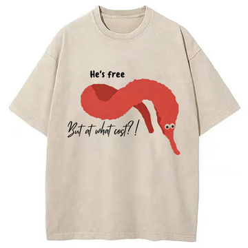 Personality fashion He's Fine Washed T-Shirt