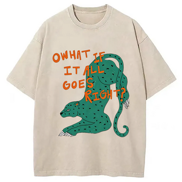 Personality fashion What If Washed T-Shirt