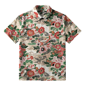 Personality fashion  Floral Splendor Button-up Shirt