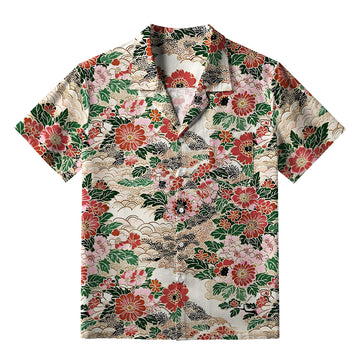 Personality fashion  Floral Splendor Aloha Hawaiian Shirt