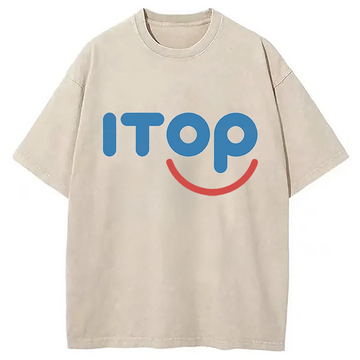 Personality fashion ITOP Parody Lesbian Washed T-Shirt