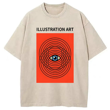 Personality fashion Hypnotic By Carbine Washed T-Shirt