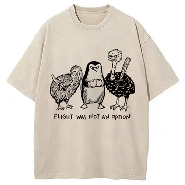Personality fashion A Tough Decision Washed T-Shirt