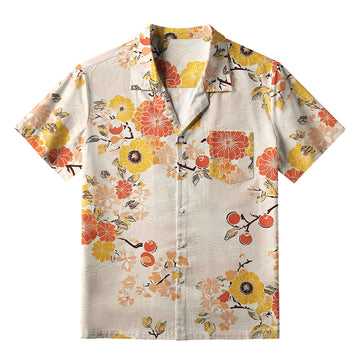 Personality fashion  Fruitful Flower Aloha Hawaiian Shirt