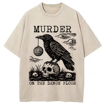 Personality fashion Murder on the Dance Floor Washed T-Shirt