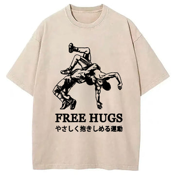 Personality fashion Interesting Jiu-Jitsu Washed T-Shirt