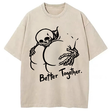 Personality fashion Better Together Washed T-Shirt