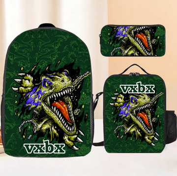 Dinosaur Adventure-Personalized Name Customized Anime Dinosaur Backpack - Opening Season Gift For Kid