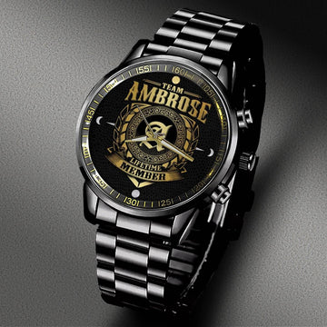 TATRO W8 - LIFETIME MEMBER - Black Fashion Watch Custom Your Name, Best Family Gifts