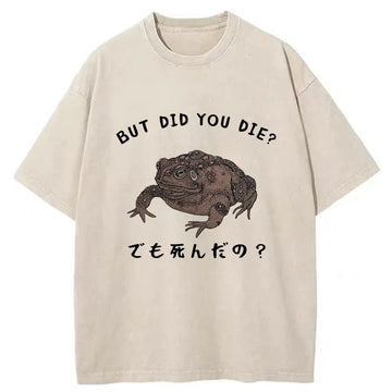Personality fashion Question From Frog Funny Washed T-Shirt