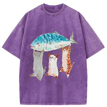 Personality fashion The Joy Of Harvest Washed T-Shirt