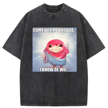 Personality fashion Do You know Dae Wae Washed T-Shirt