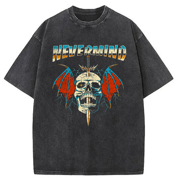 Personality fashion Nevermind Washed T-Shirt