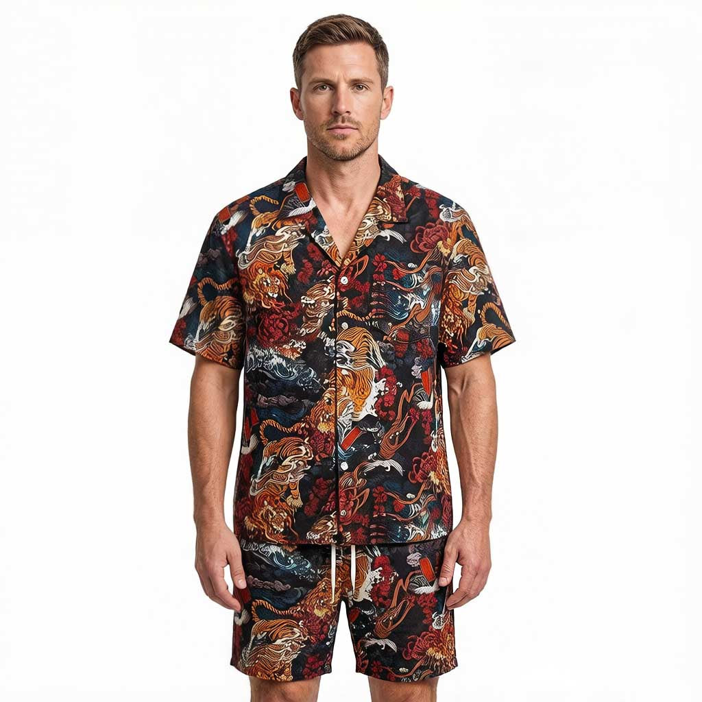 Vintage 1950s Tiger Hawaiian Shirt