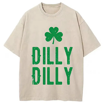 Personality fashion Dilly dilly St Patricks Day Washed T-Shirt