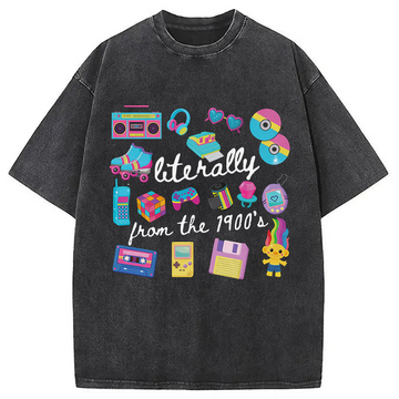 Personality fashion From The 1900's Meme Washed T-Shirt