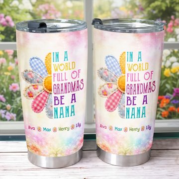 Home Is Where Mom Laughs Personalized Tumbler Gift For Grandma Mom Grandkids Make Me Mimi Tumbler