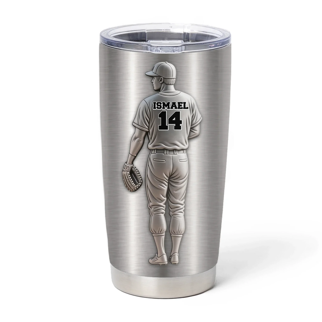 Hit A Home Run Personalized Tumbler Custom Baseball Player Name Number Gift For Baseball Lovers
