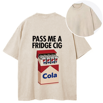 Personality fashion I Need A Diet Cola Back Washed T-Shirt