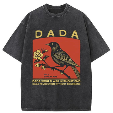 Personality fashion Revolution Without Beginning Washed T-Shirt