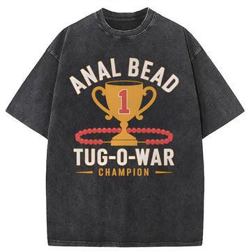 Personality fashion Champion Funny Washed T-Shirt
