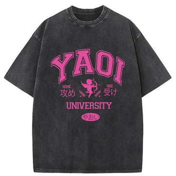 Personality fashion Yaoi University Washed T-Shirt