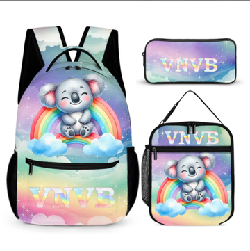Personalized Rainbow Animal Children's Backpack - A Back-to-School Gift for Children Who Love Animals
