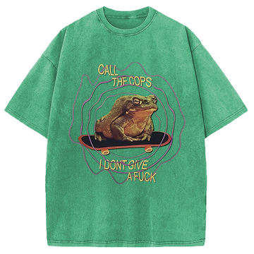 Personality fashion Call The Copes IDGAF Washed T-Shirt