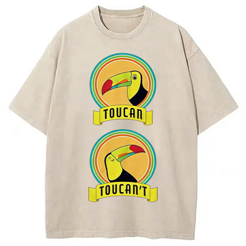 Personality fashion I Can't Funny Meme Washed T-Shirt