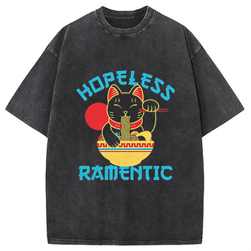 Personality fashion Hopeless Ramentic Washed T-Shirt