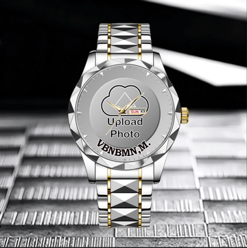 Watch – Personalized Photo & Text Custom Dial _ Upload Your Favorite Picture _ Unique Gift for Him_Her