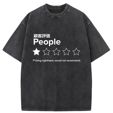 Personality fashion Evaluation People Washed T-Shirt