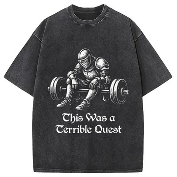 Personality fashion This Was a Terrible Quest Washed T-Shirt