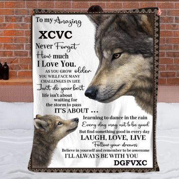 I Love You When Life Tries To Knock You Down Customized Blanket - Personalized Nickname - Gift For Son, Daughter