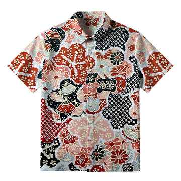 Personality fashion  Floral Symphony Button-up Shirt
