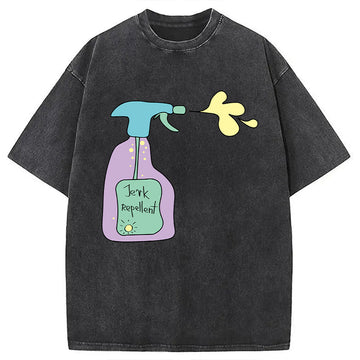 Personality fashion Jerk Repellent Washed T-Shirt