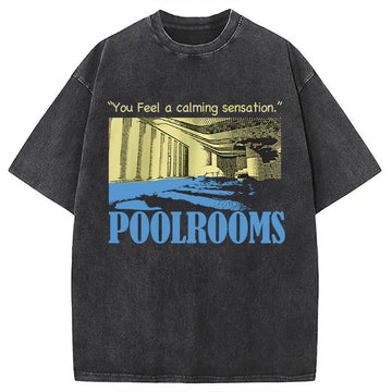 Personality fashion Vintage Backrooms Washed T-Shirt